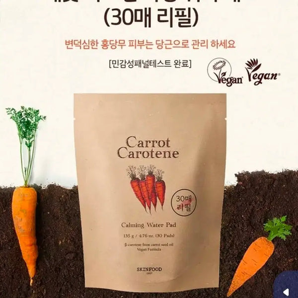 [BUNJANG] Skinfood Carrot Pad Refill 90 Sheets / 스킨푸드 당근패드 리필 90매