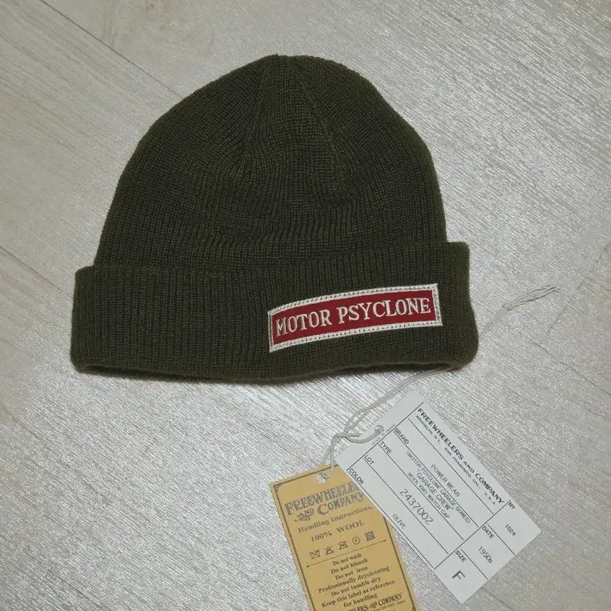 [BUNJANG] Freewheelers Motorcyclon Wool Knit Watch Cap Olive / 프리휠러스 모터사이클론 울니트 와치캡 팝니다