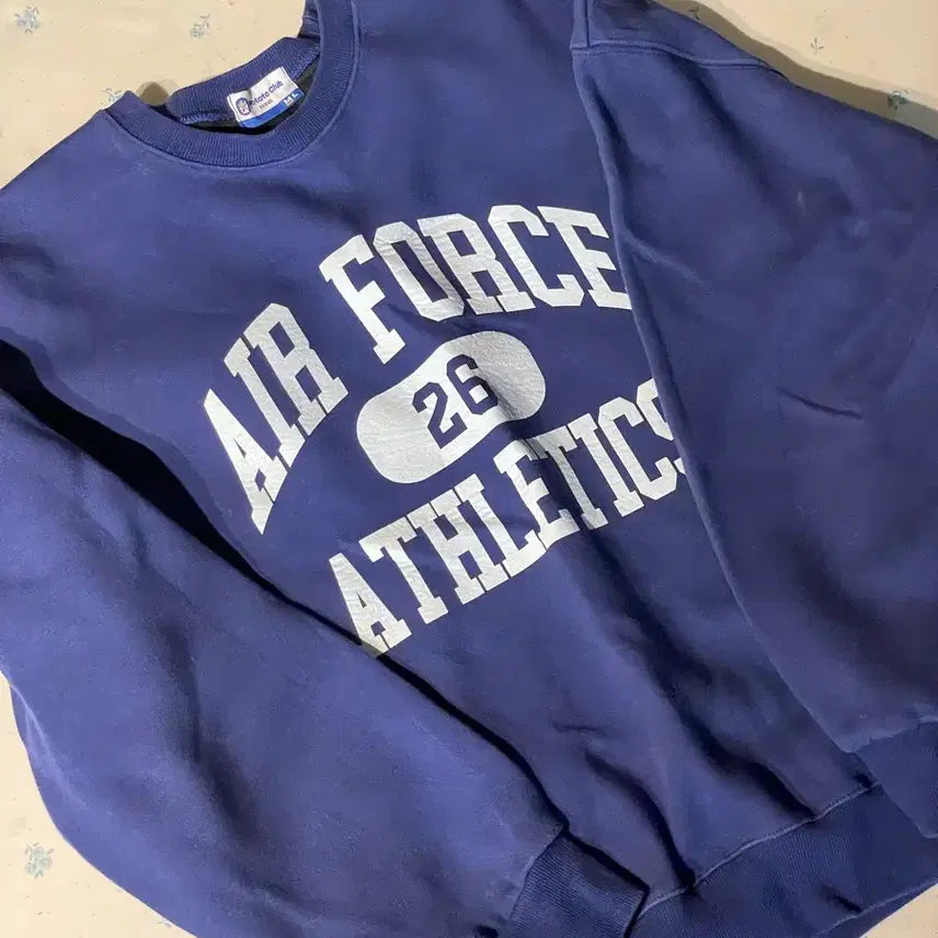 [BUNJANG] Air Force Athletics Sweatshirt / 에어포스 애슬레틱스 맨투맨 보라색