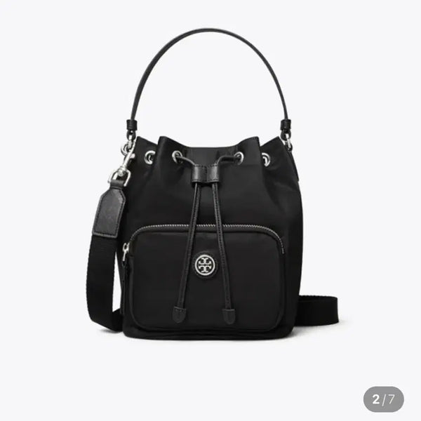 [BUNJANG] Tory Burch Nylon Black Bucket Bag / 토리버치 버킷백 정가60만