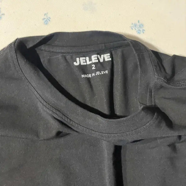 [BUNJANG] Jeleve Black T-Shirt Size 2 / Jeleve 제이엘브 티셔츠 블랙 2사이즈
