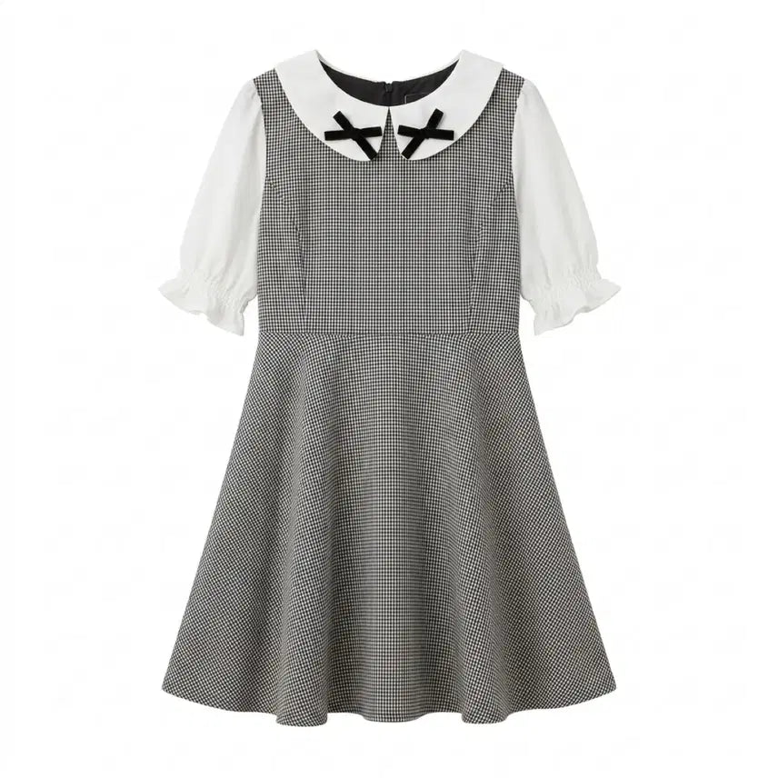 [BUNJANG] Evelyn Gingham Ribbon Dress / 에블린 evelyn 깅엄 리본 원피스 스나계 걸리 양산형 지뢰계