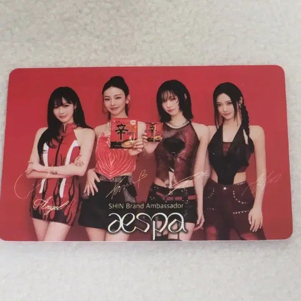 [BUNJANG] Aespa Shin Ramyun Collaboration Photocard / 에스파 신라면 콜라보 포토카드