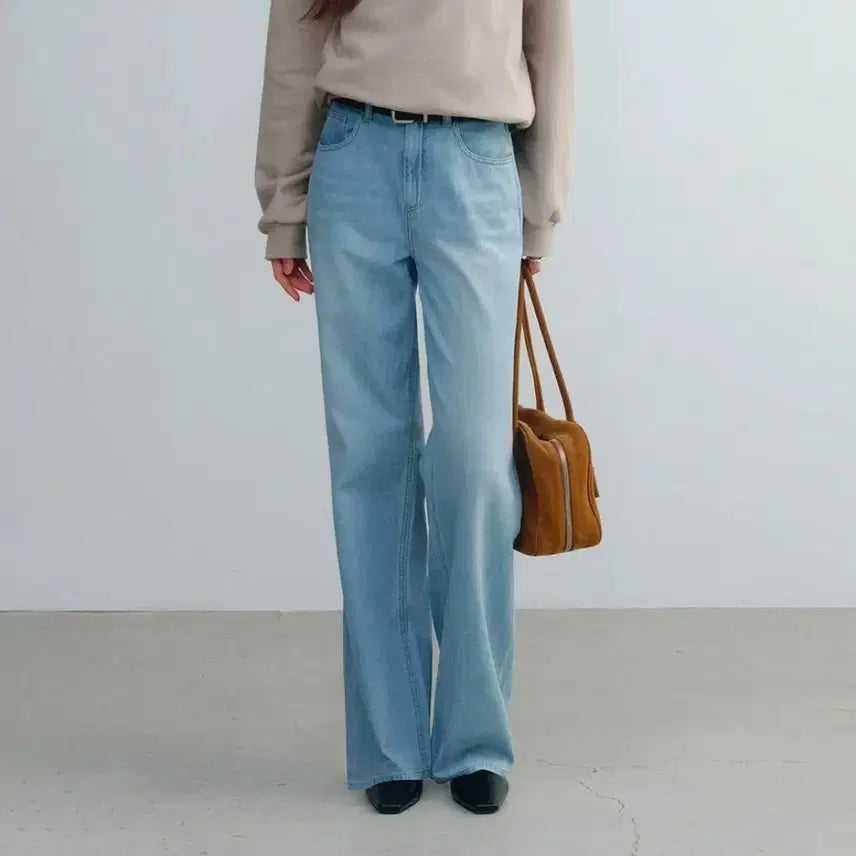[BUNJANG] FOR YOUR EYES ONLY Benny Loose Denim Light Blue / 포유어아이즈온리 Benny Loose Denim (Light Blue) 36