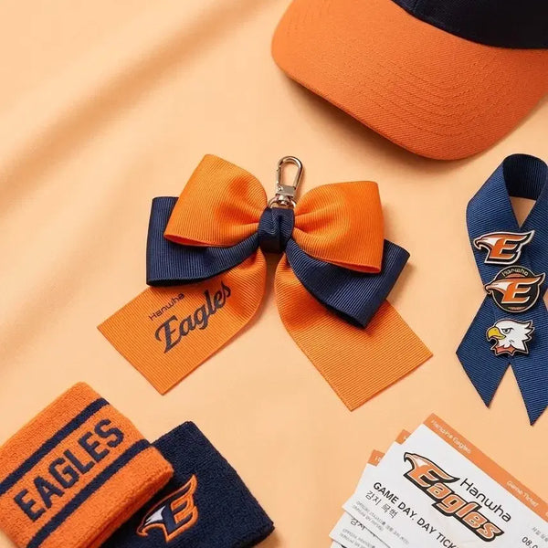 [BUNJANG] Hanwha Eagles Ribbon Keychain / 한화이글스 리본키링