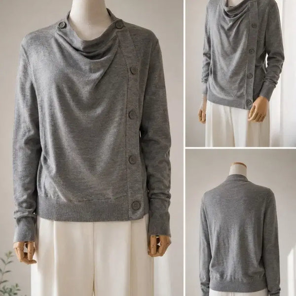 [BUNJANG] COS 100% Wool Knit Cardigan - Grey, Size S / COS 100% 울 니트 가디건 (그레이) / S
