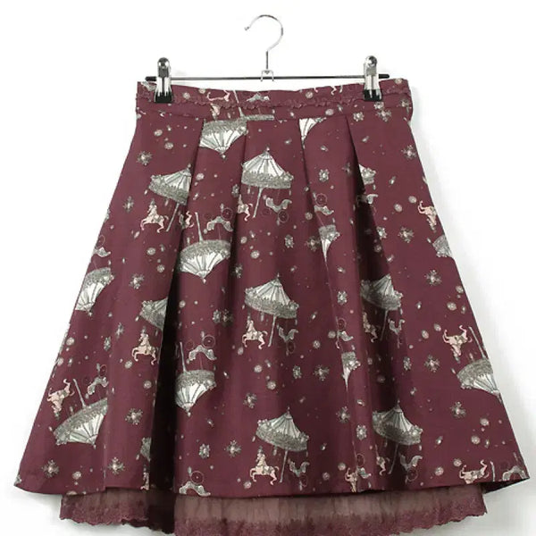 [BUNJANG] Axes Farm Jireykei Captain Flare Skirt / 엑시즈팜 지뢰계 대장 플레어스커트