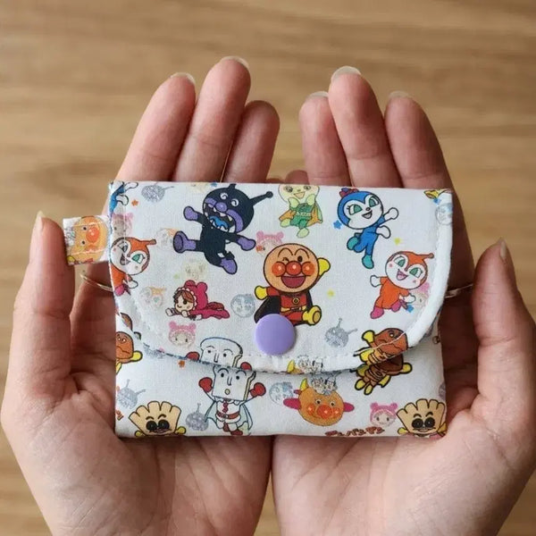 [BUNJANG] Anpanman Snap Button Card Holder / 호빵맨 똑딱이 카드지갑