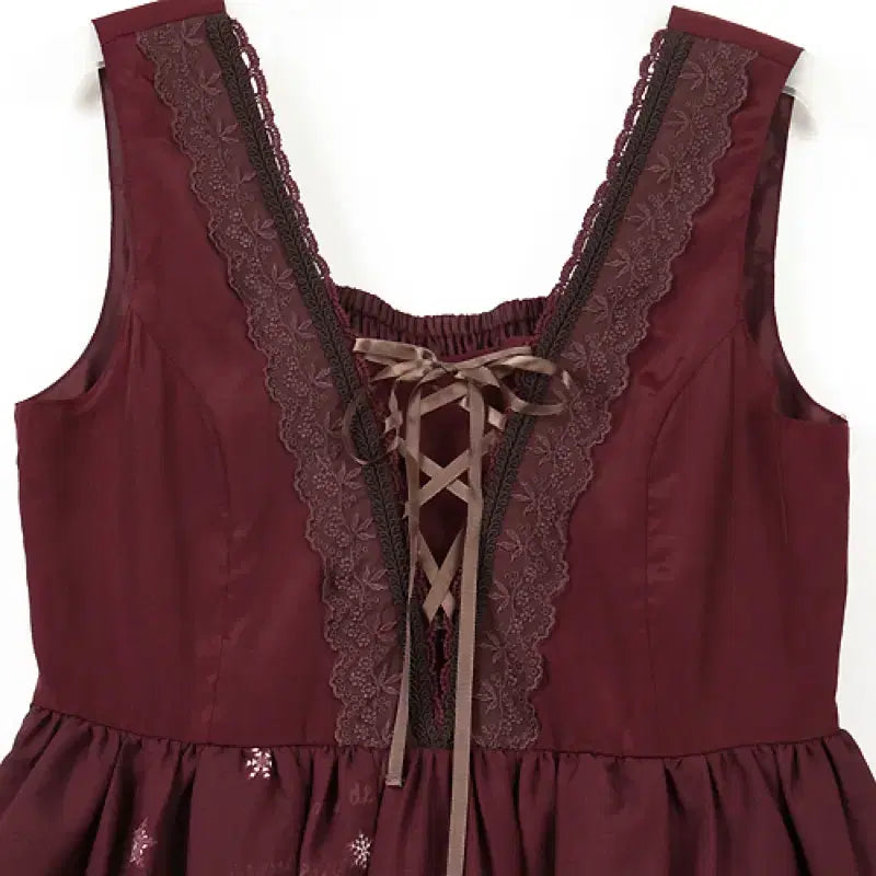[BUNJANG] axes femme Hime Gyaru Lace-up Dress / 엑시즈팜 히메갸루 지뢰계 레이스업 원피스