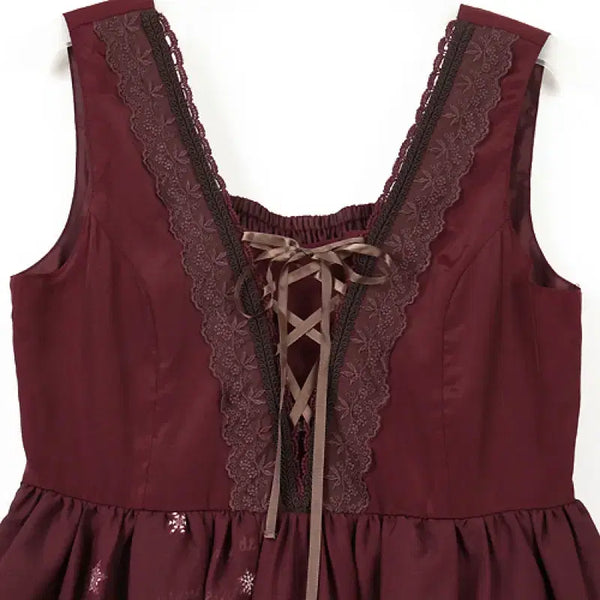 [BUNJANG] axes femme Hime Gyaru Lace-up Dress / 엑시즈팜 히메갸루 지뢰계 레이스업 원피스