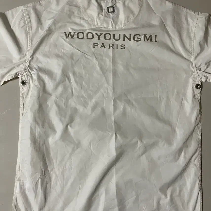[BUNJANG] Wooyoungmi Nylon Short Sleeve T-Shirt / 우영미 나일론 반팔티셔츠