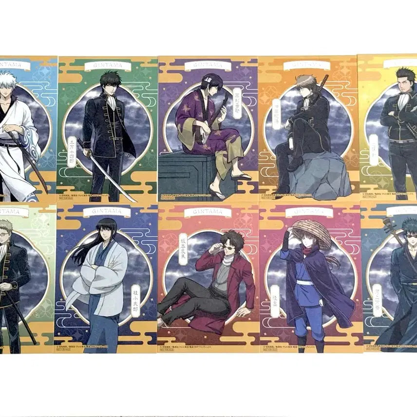 [BUNJANG] Gintama Animate Limited Edition "Cloudy Day" Postcard Set (10 pcs) / (일괄) 은혼 애니메이트 특전 흐린 날 엽서 전종 10매 긴토키 히지카타 타카스기 소고