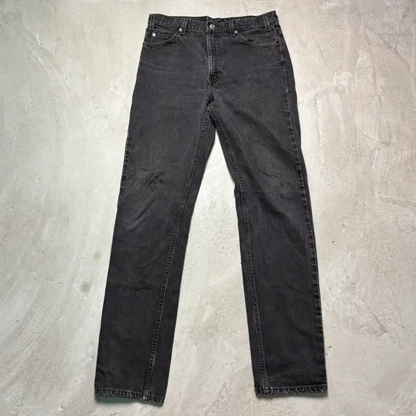 [BUNJANG] Levi's 505 Orange Tab Black Jeans (90s USA Made) / [34/36] 90s USA 리바이스 505 오렌지탭 흑청 블랙