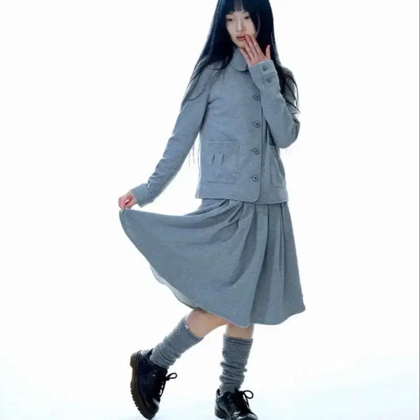 [BUNJANG] KOSEIO Koji Sweat Jacket Melange Grey / 새상품) 코이세이오 코지 스웻 자켓 멜란지 그레이