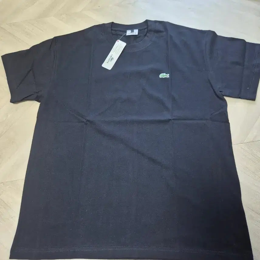 [BUNJANG] Lacoste Black Short Sleeve T-Shirt / 라코스테 반팔티 블랙
