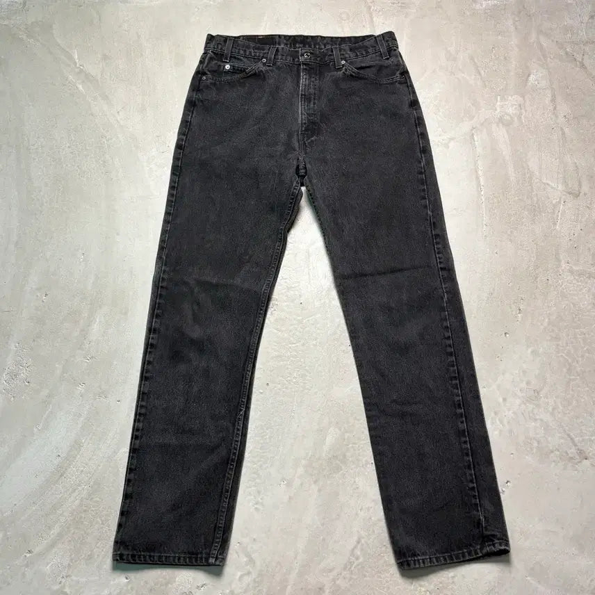 [BUNJANG] Levi's 505 Orange Tab Black Jeans (90s USA Made) / [36/34] 90s USA 리바이스 505 오렌지탭 흑청 블랙