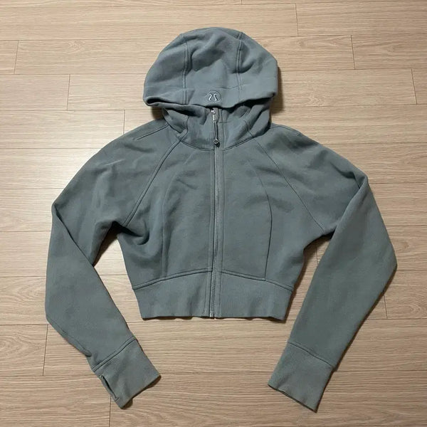 [BUNJANG] Lululemon Scuba Full Zip Cropped Hoodie / 룰루레몬 스쿠바 풀집 크롭 후디
