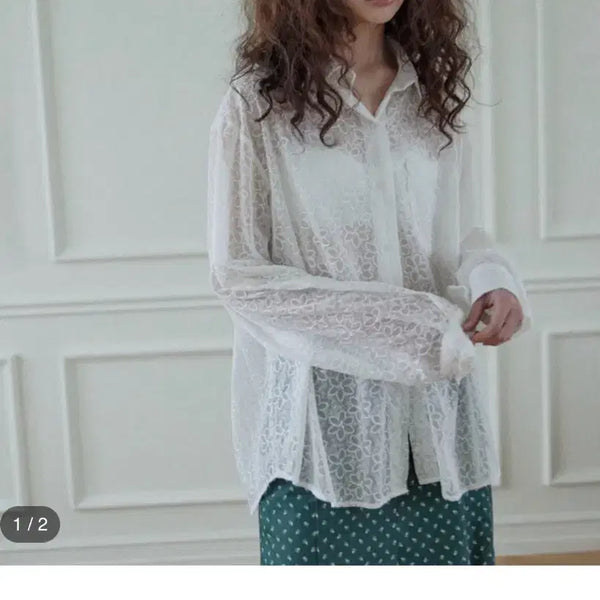 [BUNJANG] Hocus Pocus Sheer Flower Shirt / 호쿠스포쿠스 sheer flower shirt 플라워셔츠