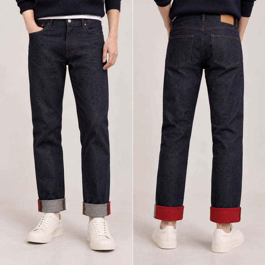 [BUNJANG] AMI Early Archive Raw Denim Selvedge Roll-Up Jeans / [정품] AMI 아미 초기 아카이브 생지 셀비지 롤업 데님 팬츠 32