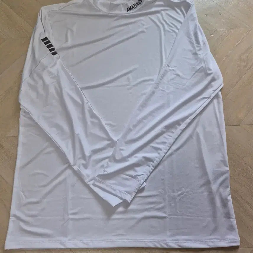 [BUNJANG] Amazing Long Sleeve Inner T-Shirt - White / 어메이징 긴팔 이너 티셔츠 화이트