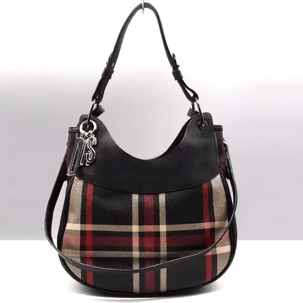 [BUNJANG] Daks Check Shoulder Bag / 닥스 체크 숄더배