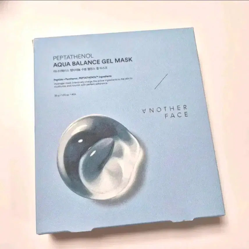 [BUNJANG] Anotherface Peptadenol Aqua Gel Mask (4 Count) / 어나더페이스 펩타테놀 아쿠아 겔 마스크 4개입