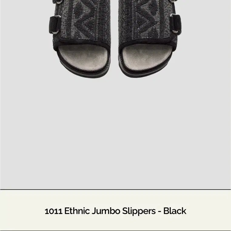 [BUNJANG] Polyteru 1011 Ethnic Jumbo Slippers Black / 폴리테루 1011엔틱 점보 슬리퍼 블랙