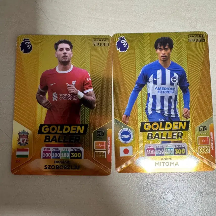 [BUNJANG] Panini Golden Ballers Mitoma Soboslai Card / 파니니 골든볼러 소보슬라이 미토마