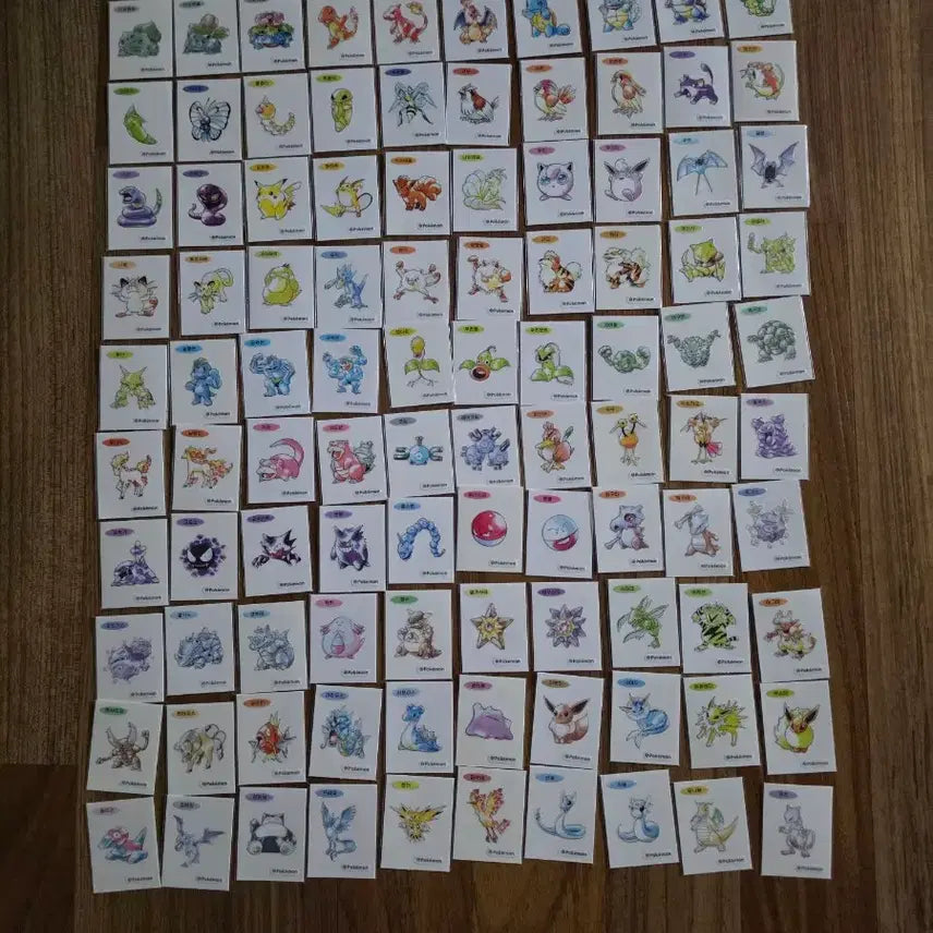 [BUNJANG] Pokemon 30th Anniversary Art Seal & Generation 1-2 Dibujos (275 Types) Bundle Set / 포켓몬 30주년 아트씰 과 1,2세대 275종외 각종  띠부씰 일괄판매합니다