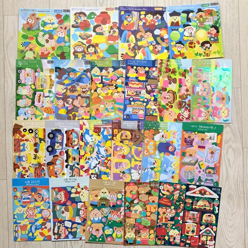 [BUNJANG] Aenghee House Sticker Set 22 pcs / 앵희하우스 1번 22장 씰스 일괄 (재고2)
