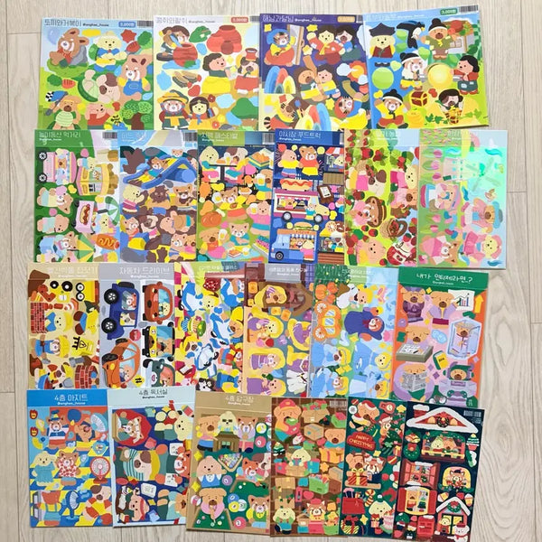 [BUNJANG] Aenghee House Sticker Set 22 pcs / 앵희하우스 1번 22장 씰스 일괄 (재고2)