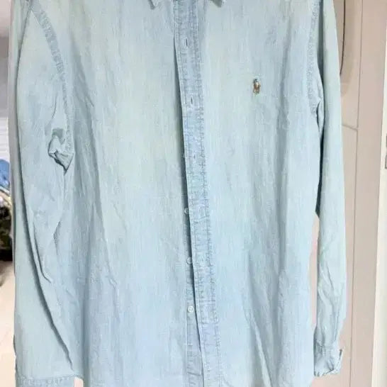 [BUNJANG] Polo Ralph Lauren Chambray Slim Fit Shirt / 폴로 랄프로렌 샴브레이 셔츠 (슬림핏 L 사이즈)