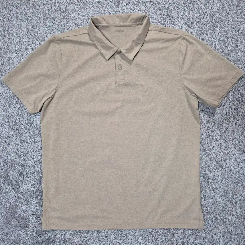 [BUNJANG] Andar Men's Functional Short-Sleeve Polo Shirt XL Cobblestone Beige / 안다르 남성 기능성 반팔 카라티 XL 코블베이지
