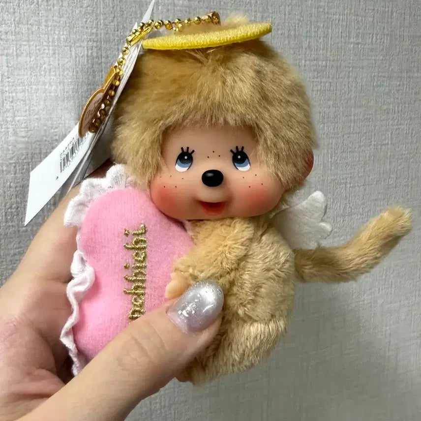 [BUNJANG] Monchhichi 50th Anniversary Angel Keyring / 몬치치 50주년 엔젤 천사 키링