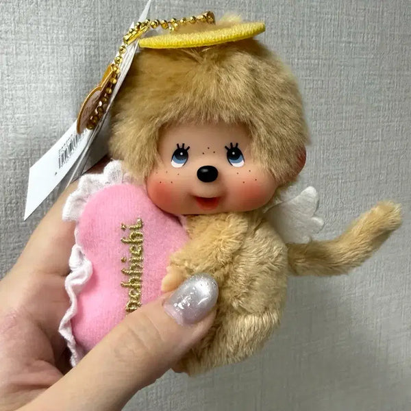 [BUNJANG] Monchhichi 50th Anniversary Angel Keyring / 몬치치 50주년 엔젤 천사 키링