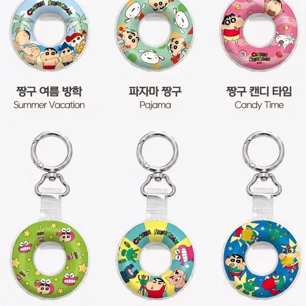 [BUNJANG] Crayon Shin-chan Summer Tube Random Keyring - Mungoo, Shiro, Chocobi / 짱구는못말려 짱구 여름 튜브 랜덤 키링 맹구 흰둥이 초코비