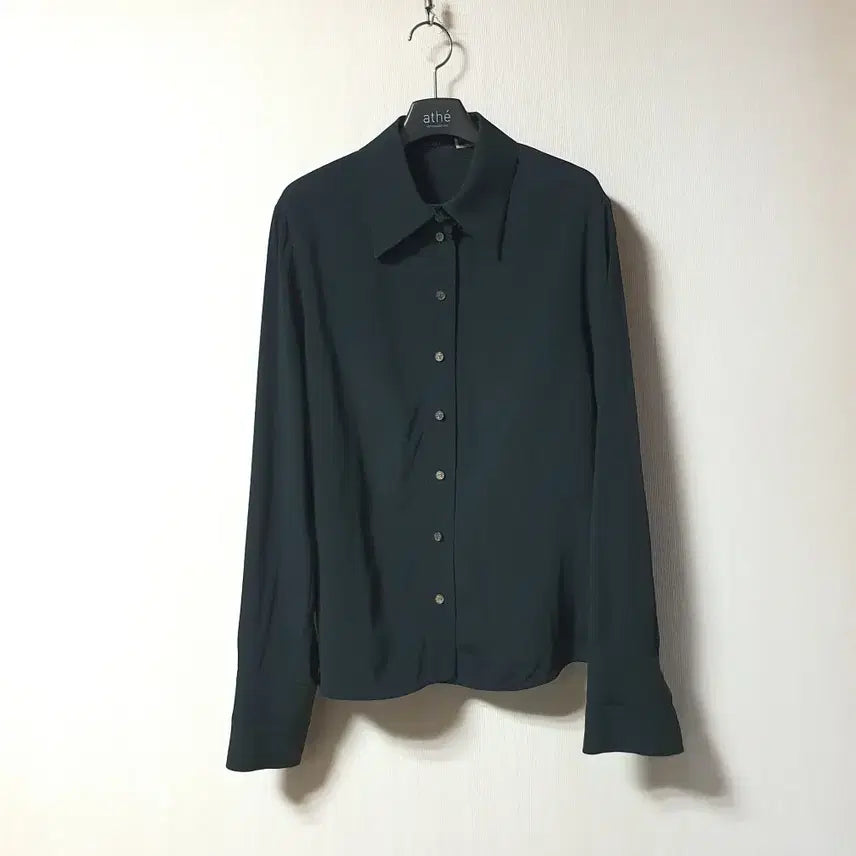 [BUNJANG] MICHAA Italian Black Blouse Size 66 / 미샤 MICHAA 이태리 블랙 블라우스 66 사이즈 정품