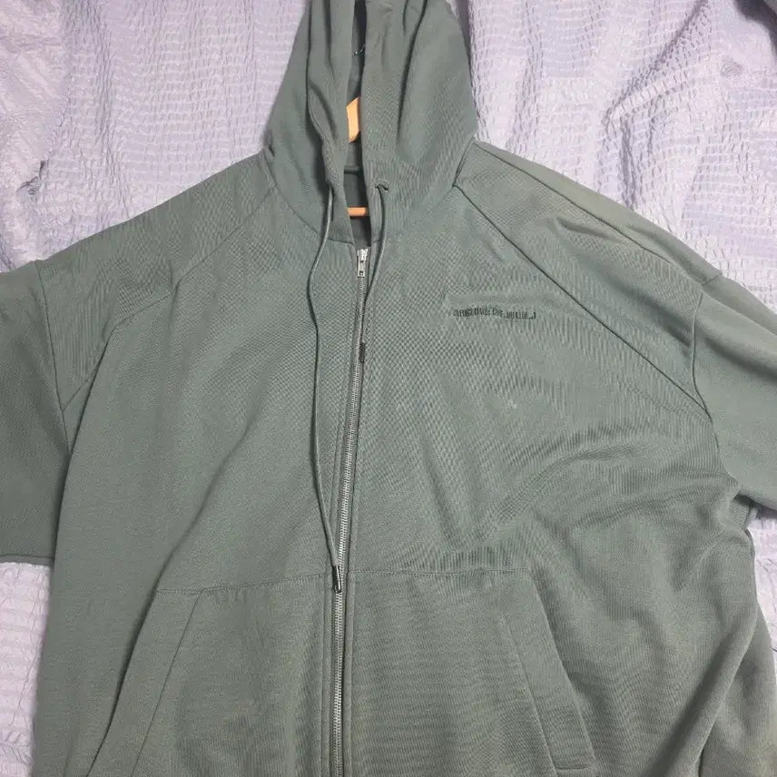 [BUNJANG] Juun.J Olive Hooded Zip-Up Jacket M / 준지 올리브 후드집업M