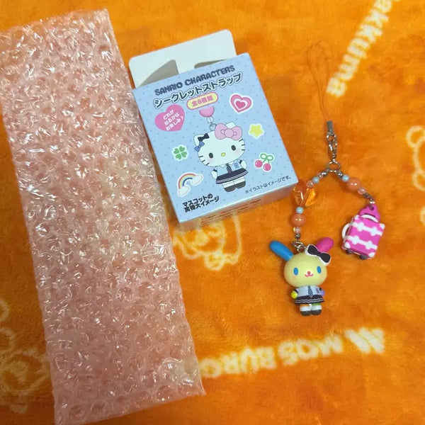 [BUNJANG] Sanrio Usahana Kirakira School Uniform Series Random Figure Keychain / 산리오 우사하나 키라키라 교복시리즈 랜덤 피규어 키링