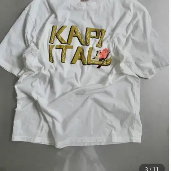 [BUNJANG] Kapital Printed Short Sleeve T-Shirt - Size L / Kapital 캐피탈 프린팅 반팔 티셔츠 새상품 L