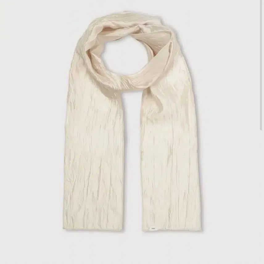 [BUNJANG] Ethos CRINKLE SCARF Ivory / 에토스 CRINKLE SCARF