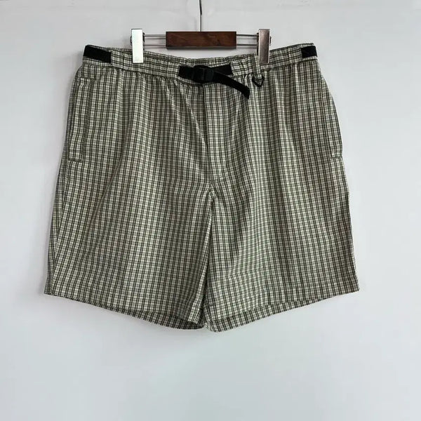 [BUNJANG] Columbia Checked Belted Shorts / Columbia 콜롬비아 벨트 체크 반바지