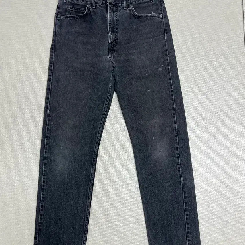 [BUNJANG] Levi's 505 Orange Tab Charcoal Black Straight Leg Jeans (1996) / 90s 리바이스 505 Orange Tab 차콜 블랙 스트레이트 데님 33/32
