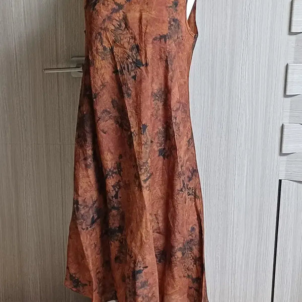 [BUNJANG] Printed Sleeveless Midi Dress / 인견 나염 민소매 원피스