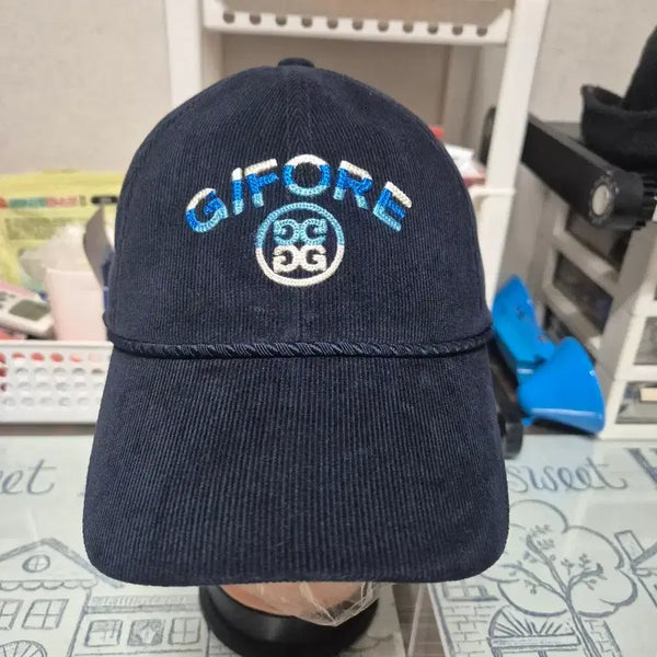 [BUNJANG] GFORE Golf Ribbed Navy Cap / GFORE 골프 모자 네이비