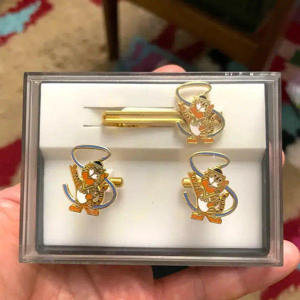 [BUNJANG] Hodori Cufflinks & Tie Pin Set / 호돌이 커프스&넥타이핀