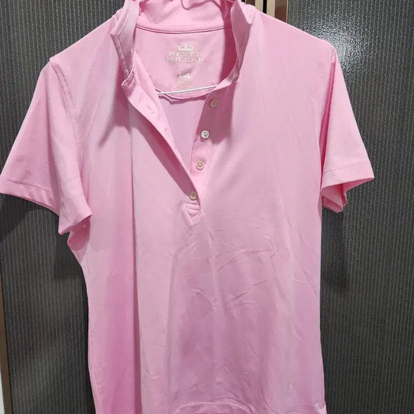 [BUNJANG] Peter Millar Women's Short Sleeve Performance Polo Shirt Pink / 피터 밀러 (Peter Millar) 반팔 카라티