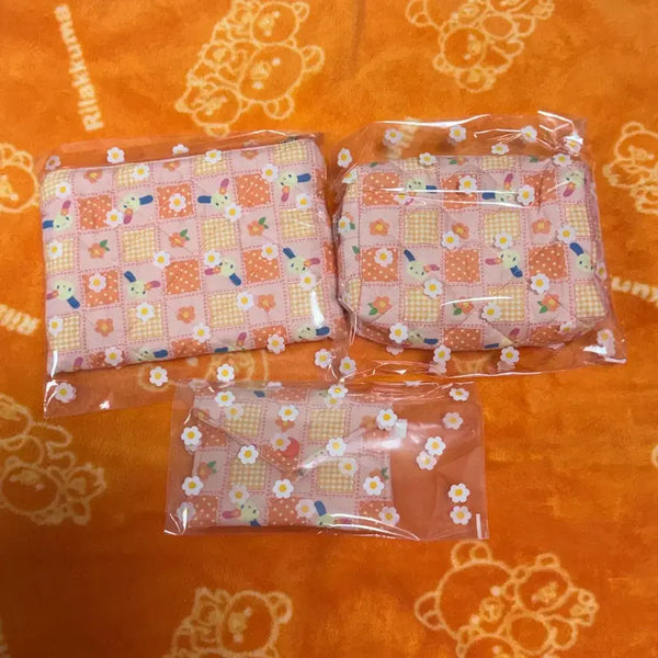 [BUNJANG] Sanrio Usahana Handmade Pouch & Wallet Set / 산리오 우사하나 핸드메이트 파우치,지갑 세트