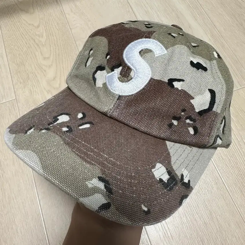 [BUNJANG] Supreme Desert Camo S Logo Ball Cap / 슈프림 볼캡 데저트카모