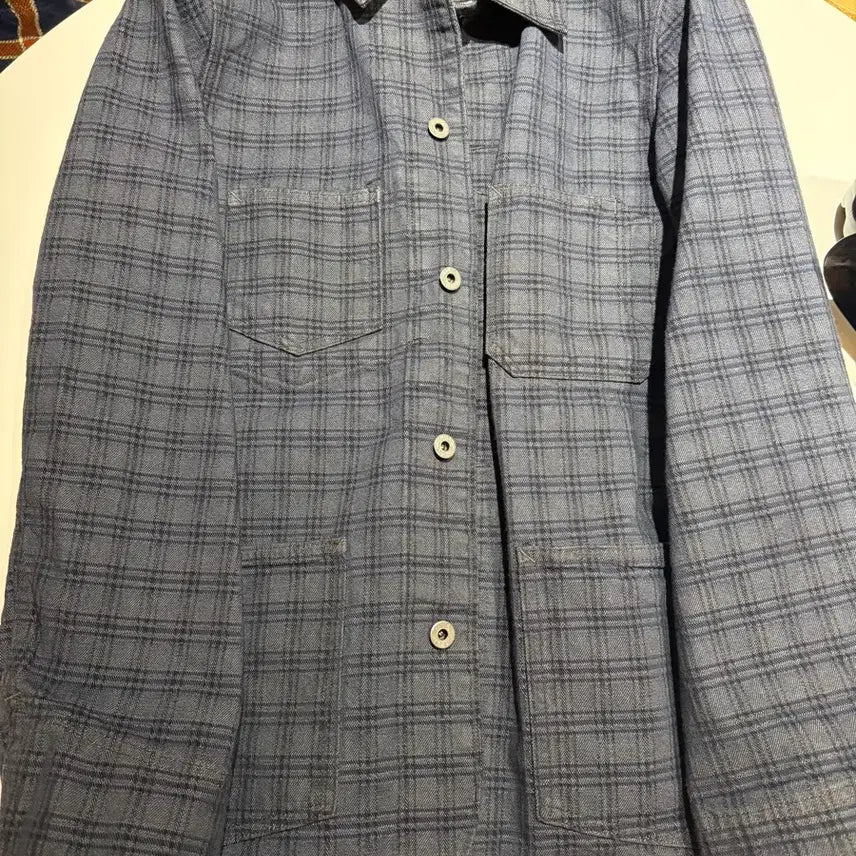 [BUNJANG] RRL Plaid Jacquard Denim Jacket S / 더블알엘 rrl 플래드 자카드 데님 자켓 S